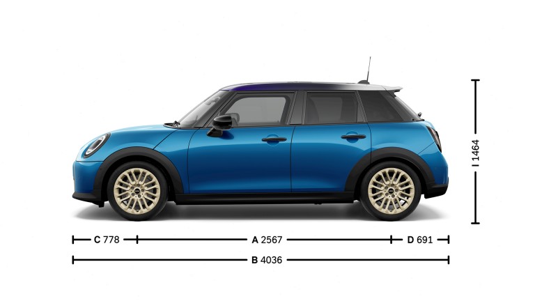 5-дверний MINI Cooper - розміри - картинка-інтро